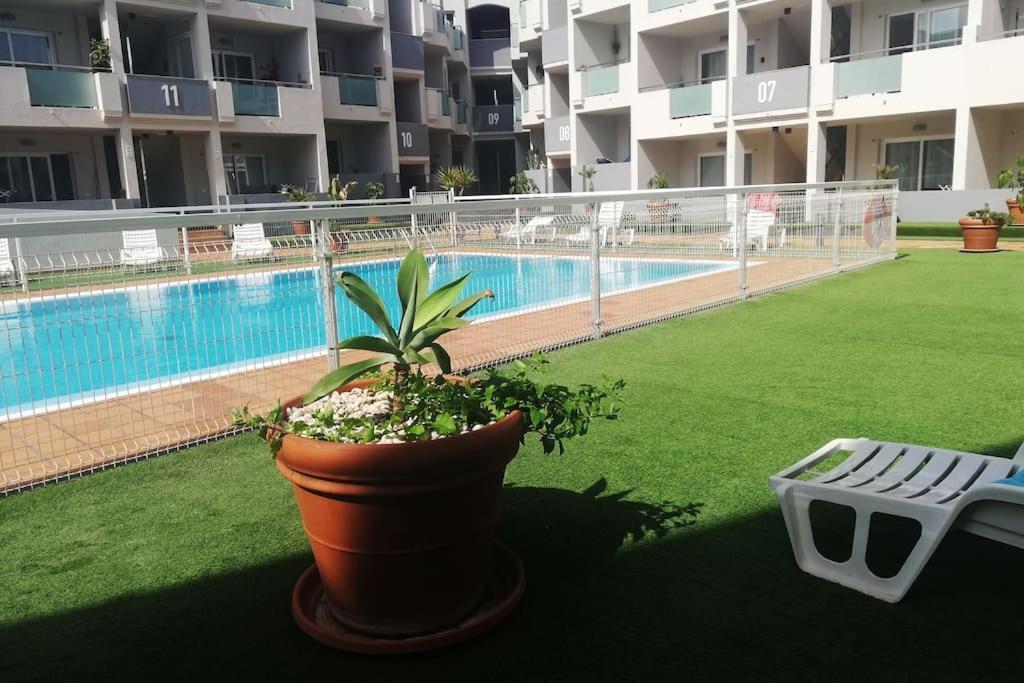 דירות Blue Ocean Corralejo: Sunny Terrace, Pool, Wifi מראה חיצוני תמונה