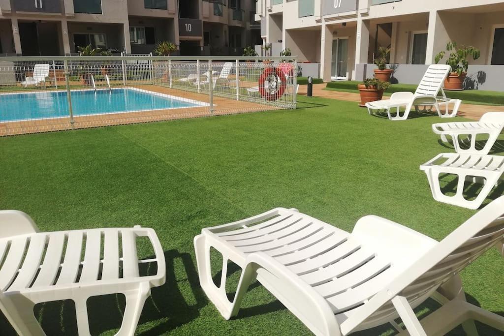 דירות Blue Ocean Corralejo: Sunny Terrace, Pool, Wifi מראה חיצוני תמונה